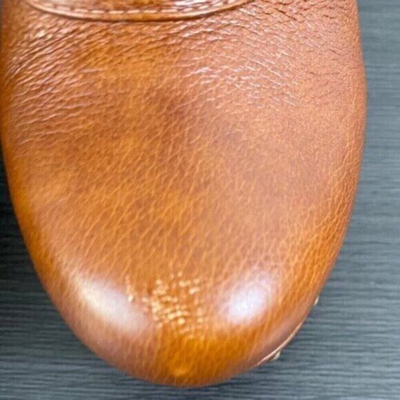 UGG Cosima Studded Brown Leather Heeled Mid-Calf Platform Boots Zip Closure 9.5 - Picture 3 of 13